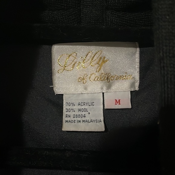 Lilly Of California Wool Blend Cardigan Sweater Medium - Picture 7 of 12